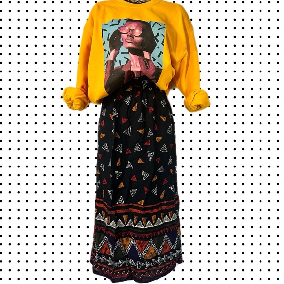 vintage MICHELE LESLIE midi skirt size medium - large - Picture 1 of 3